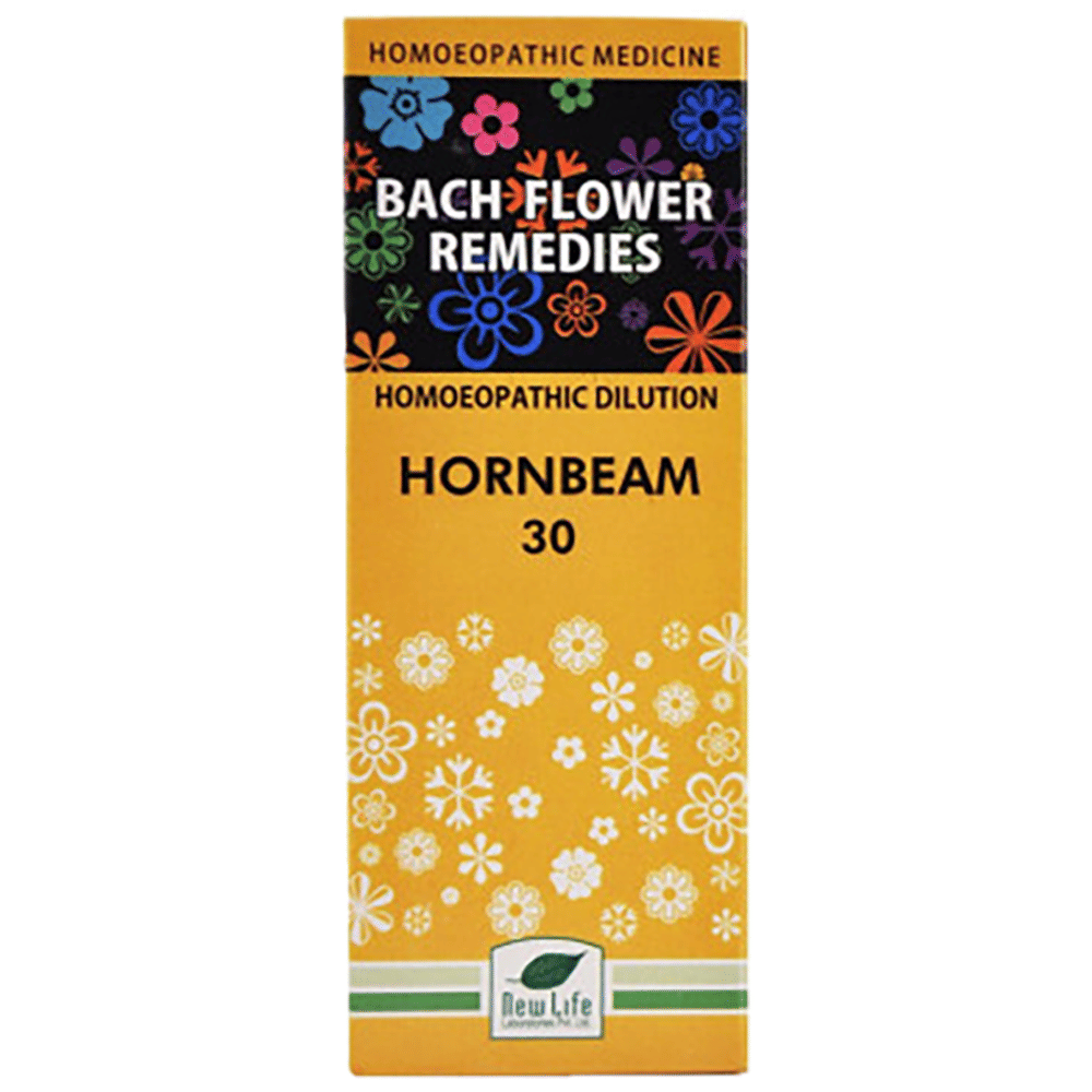 New Life Bach Flower Horn Beam 30 bottle of 100 ml Dilution