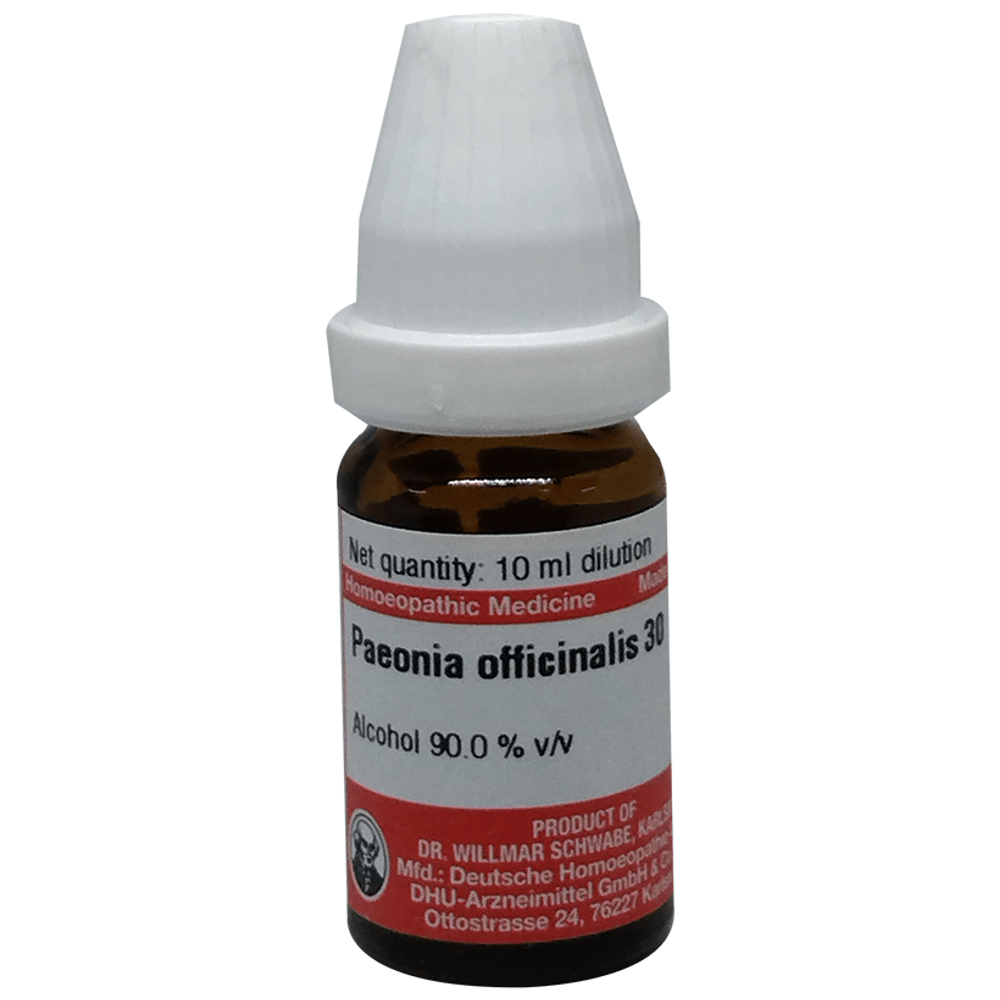 Dr Willmar Schwabe Germany Paeonia Officinalis Dilution 30 bottle of 10 ml Dilution