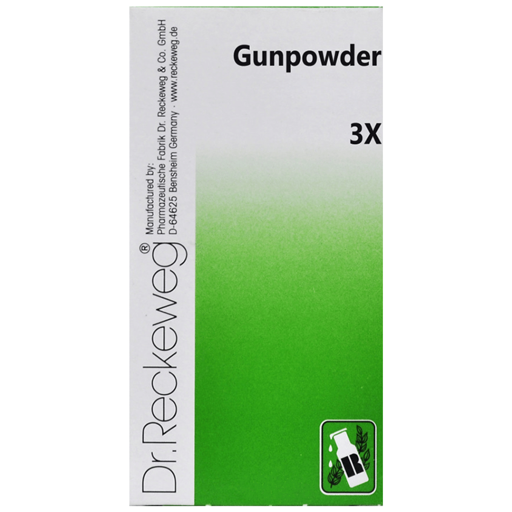 Dr. Reckeweg Gunpowder Trituration Tablet 3X bottle of 20 gm Trituration Tablet