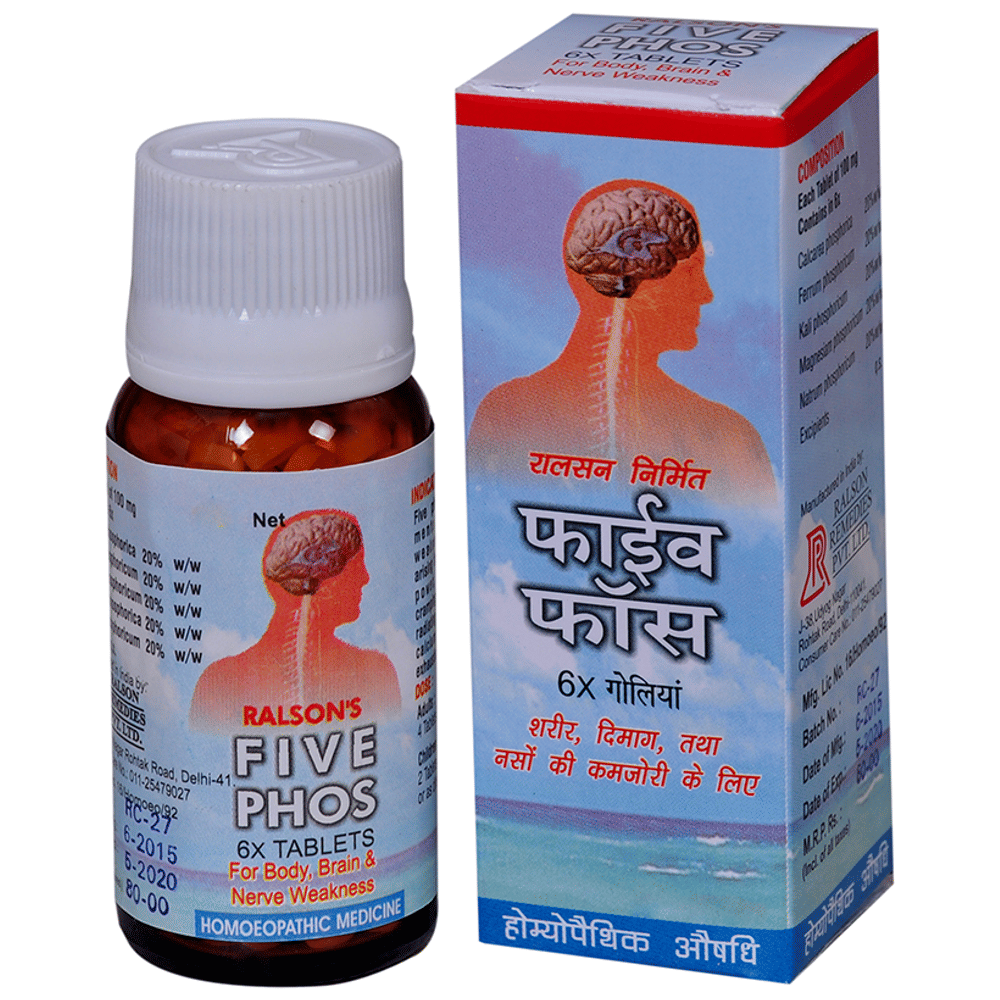 Ralson Remedies Five Phos Tablet 6X bottle of 25 gm Tablet Ralson Remedies Five Phos Tablet 6X bottle of 25 gm Tablet