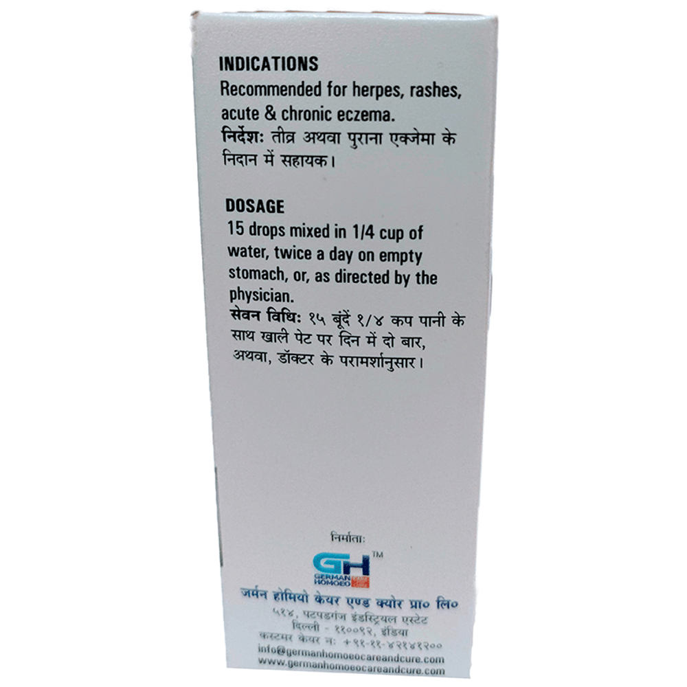 German's 521 Eczema Drop bottle of 30 ml Drop