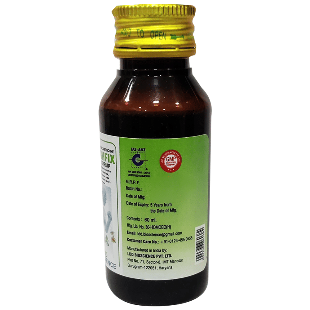 LDD Bioscience Koughfix Cough Syrup bottle of 60 ml Syrup LDD Bioscience Koughfix Cough Syrup bottle of 60 ml Syrup