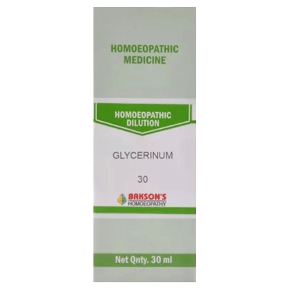 Bakson's Homeopathy Glycerinum Dilution 30 bottle of 30 ml Dilution