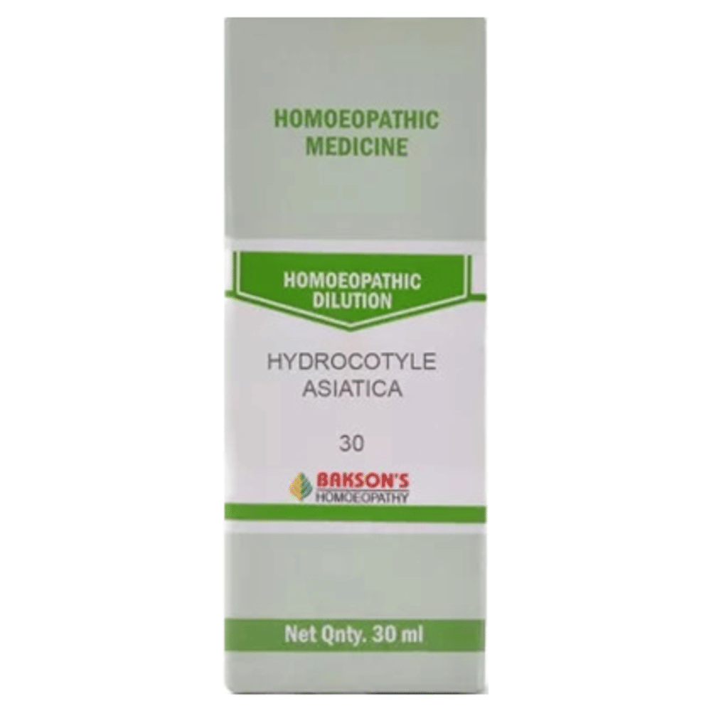 Bakson's Homeopathy Hydrocotyle Asiatica Dilution 30 bottle of 30 ml Dilution