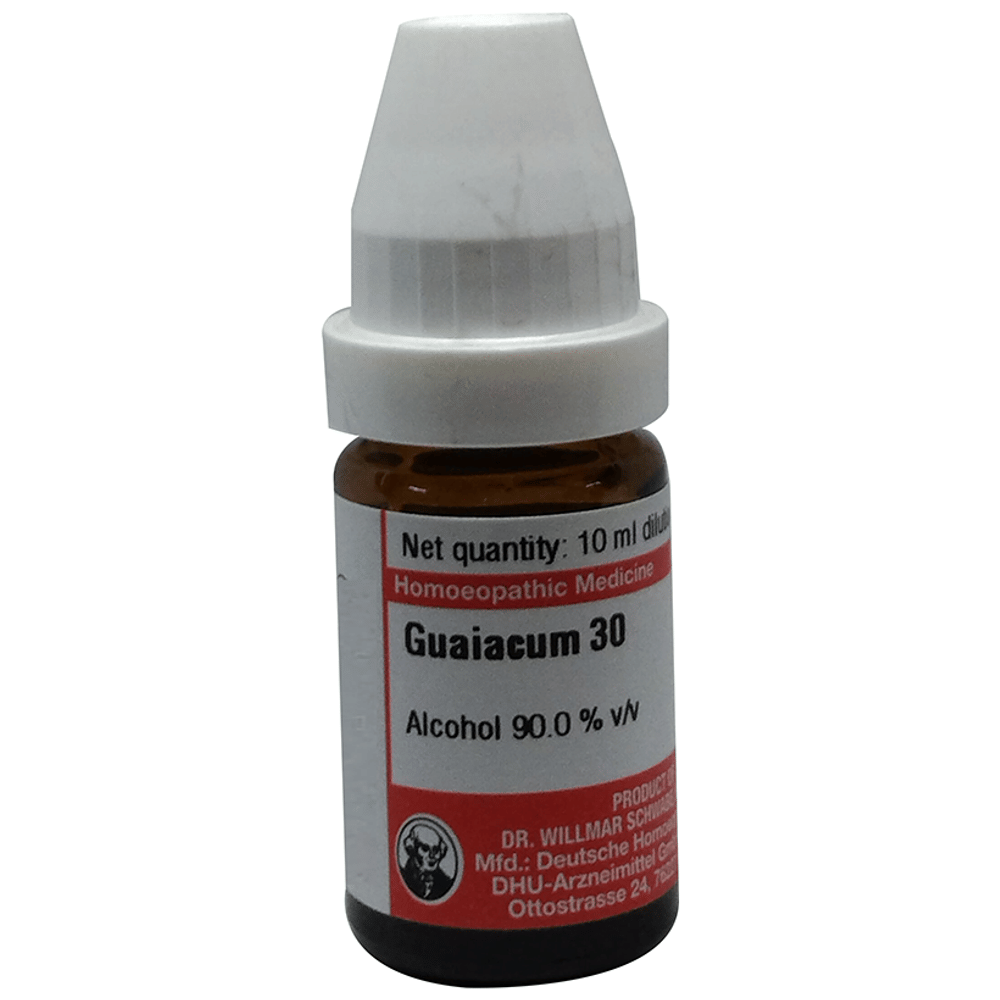 Dr Willmar Schwabe Germany Guaiacum Dilution 30 bottle of 10 ml Dilution