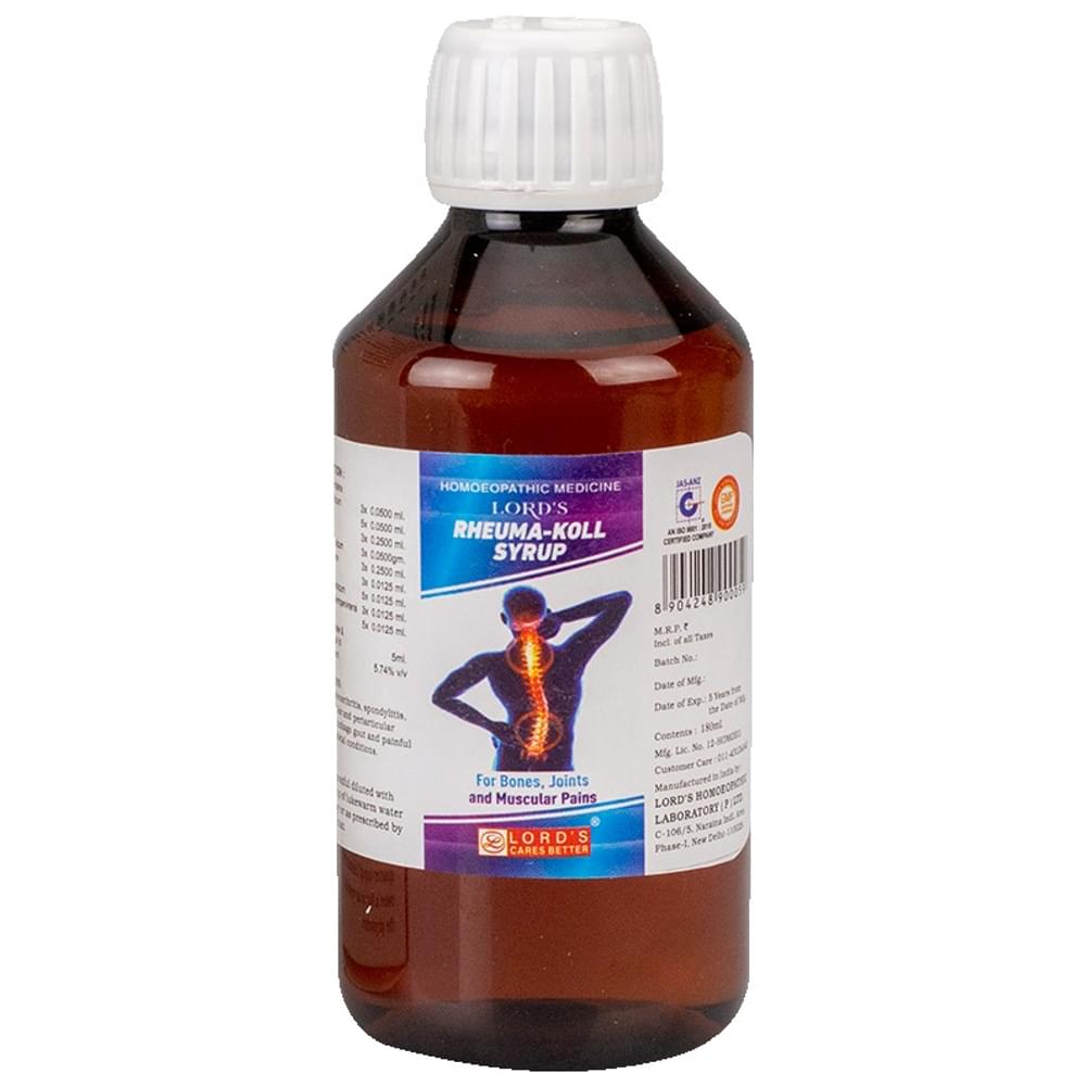 Lord's Rheuma-Koll Syrup bottle of 180 ml Syrup Lord's Rheuma-Koll Syrup bottle of 180 ml Syrup