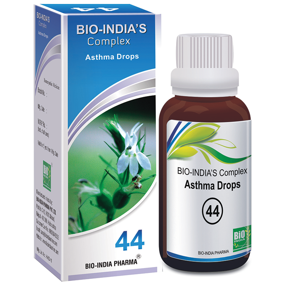Bio India Complex 44 Asthma Drop bottle of 30 ml Drop