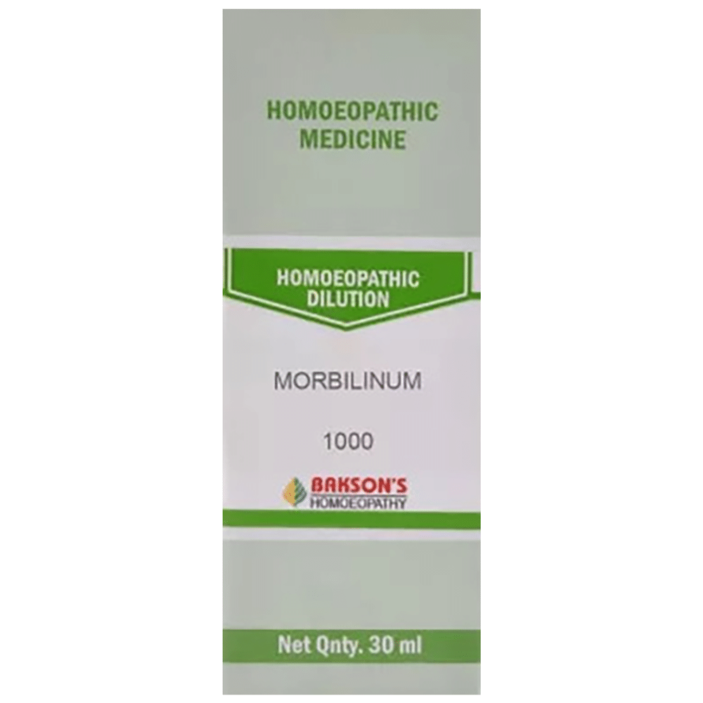 Bakson's Homeopathy Morbilinum Dilution 1000 CH bottle of 30 ml Dilution