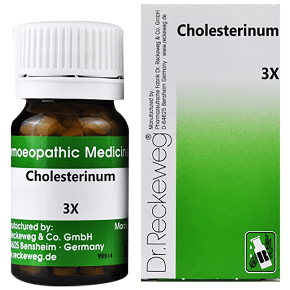 Dr. Reckeweg Cholesterinum Trituration Tablet 3X bottle of 20 gm Trituration Tablet