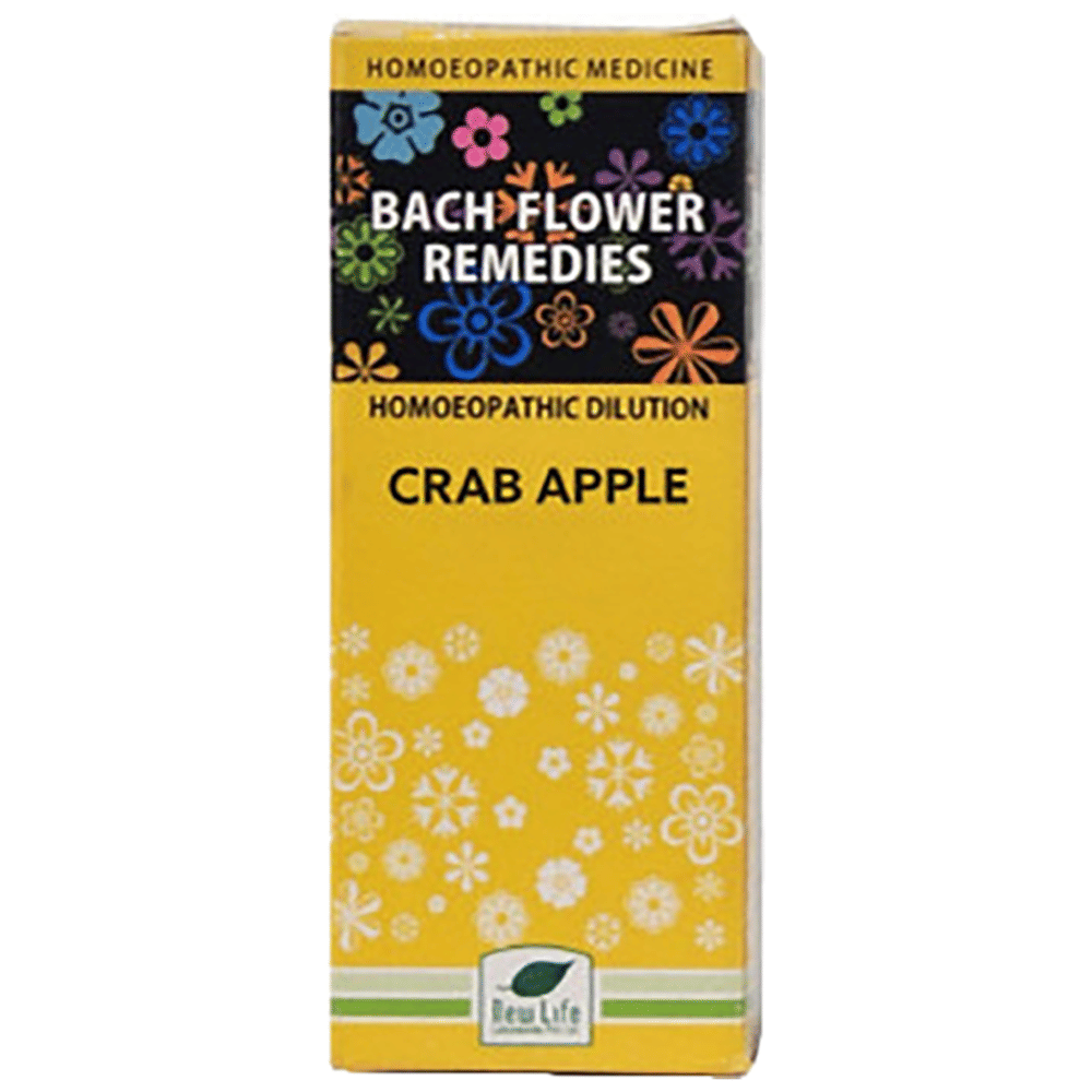 New Life Bach Flower Crab Apple 30 bottle of 100 ml Dilution