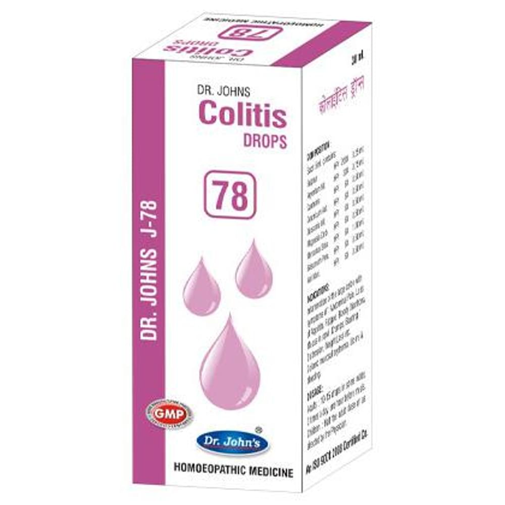 Dr. Johns J-78 Colitis Drop bottle of 30 ml Drop Dr. Johns J-78 Colitis Drop bottle of 30 ml Drop