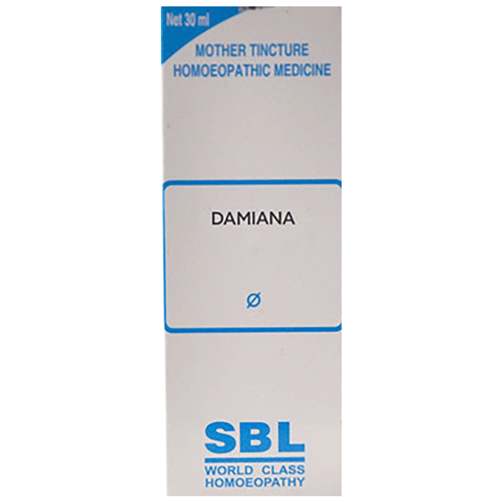 SBL Damiana Mother Tincture Q bottle of 30 ml Mother Tincture
