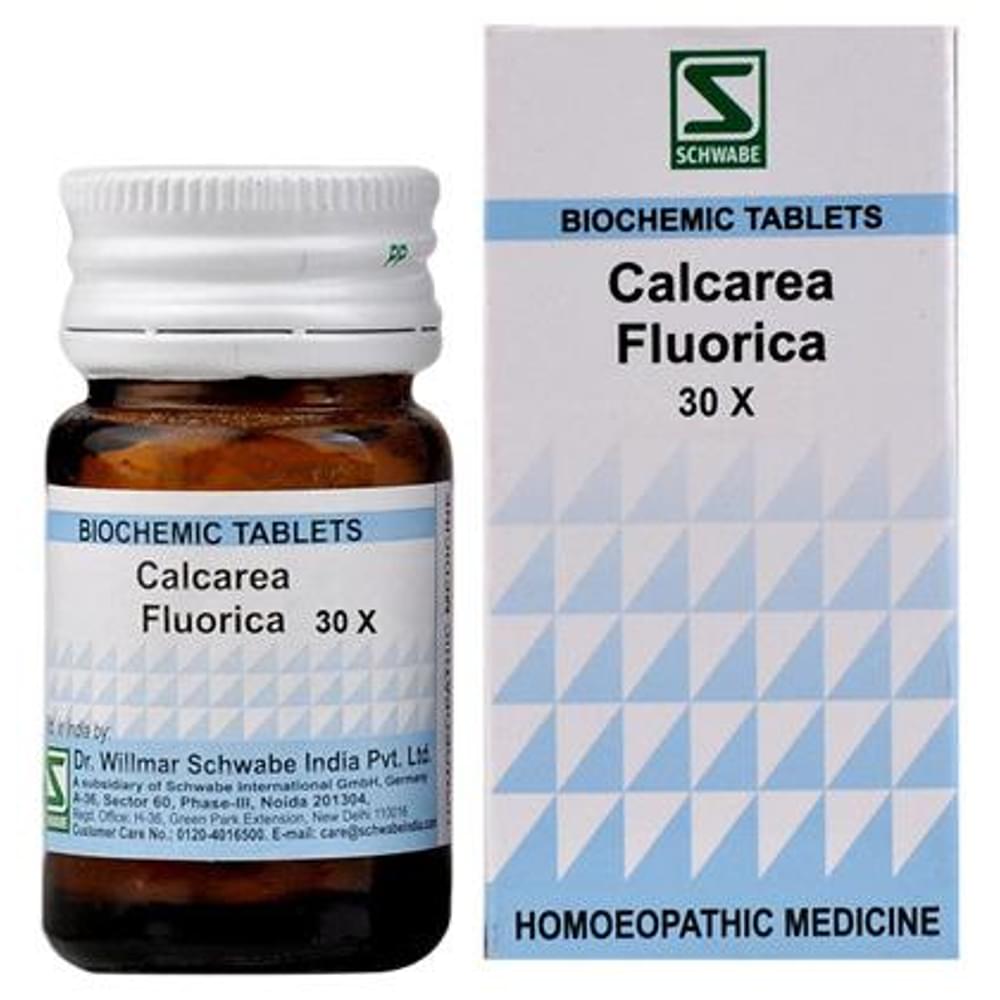 Dr Willmar Schwabe India Calcarea Fluorica Biochemic Tablet 30X bottle of 20 gm Biochemic Tablet Dr Willmar Schwabe India Calcarea Fluorica Biochemic Tablet 30X bottle of 20 gm Biochemic Tablet