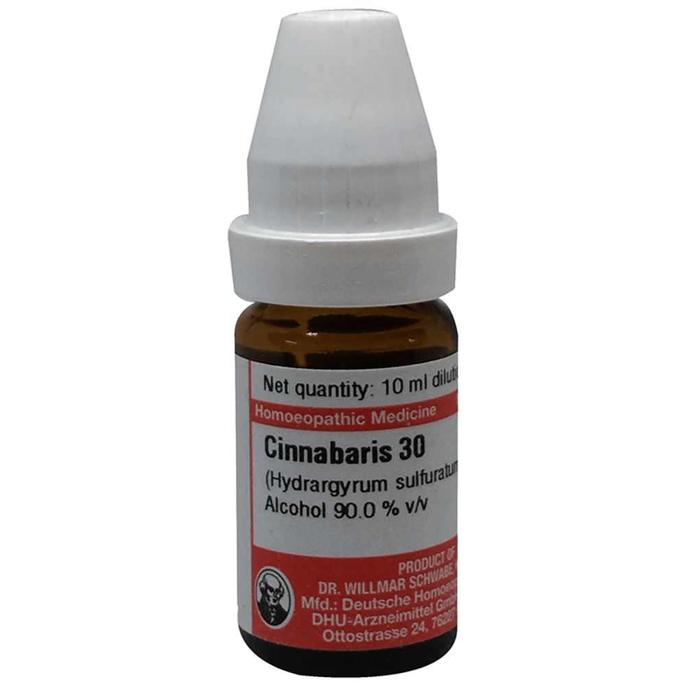 Dr Willmar Schwabe Germany Cinnabaris Dilution 30 bottle of 10 ml Dilution