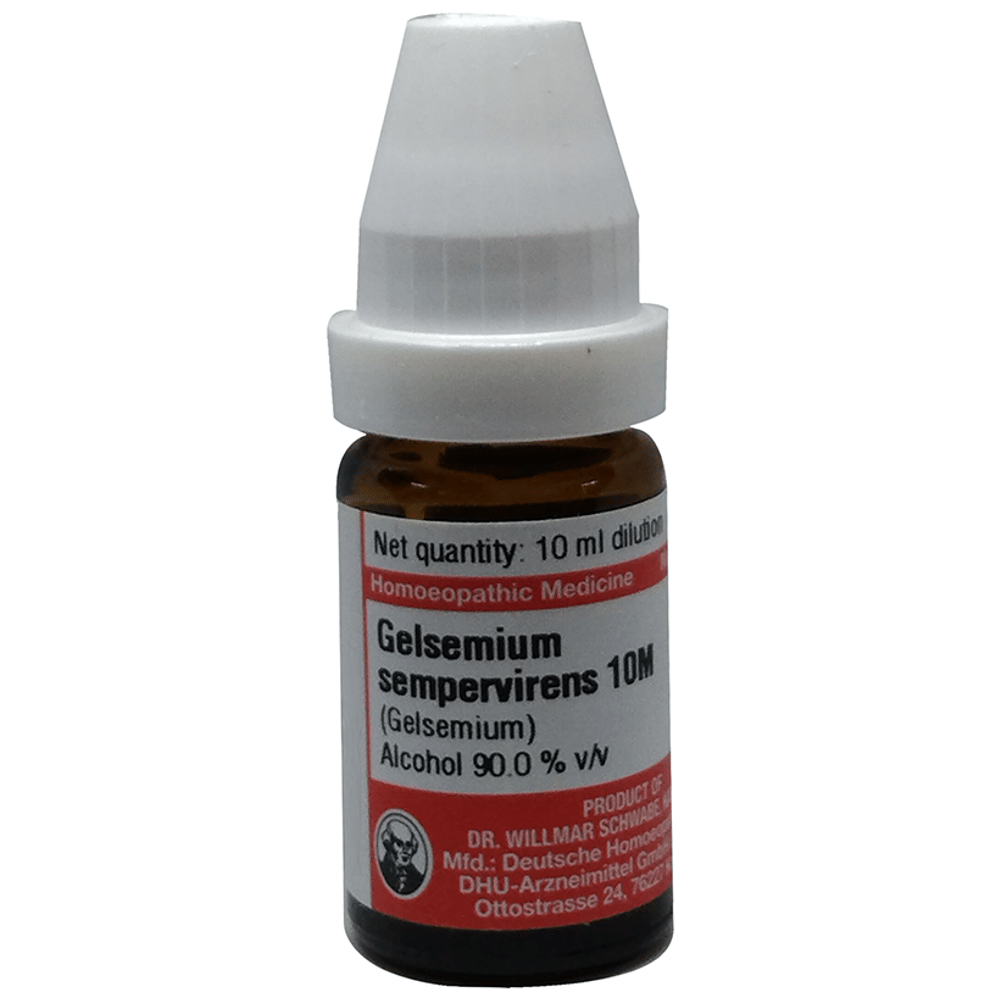 Dr Willmar Schwabe Germany Gelsemium Sempervirens Dilution 10M bottle of 10 ml Dilution