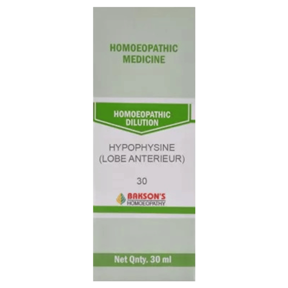 Bakson's Homeopathy Hypophysine (Lobe Anterieur) Dilution 30 bottle of 30 ml Dilution