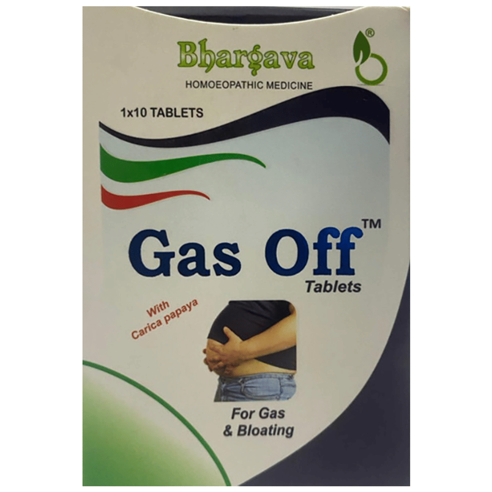 Bhargava Gas Off Tablet strip of 10 tablets