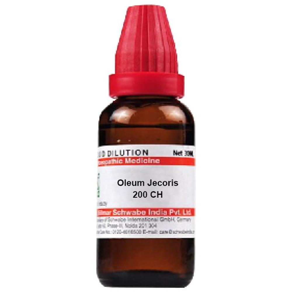 Dr Willmar Schwabe India Oleum Jecoris Dilution 200 CH bottle of 30 ml Dilution