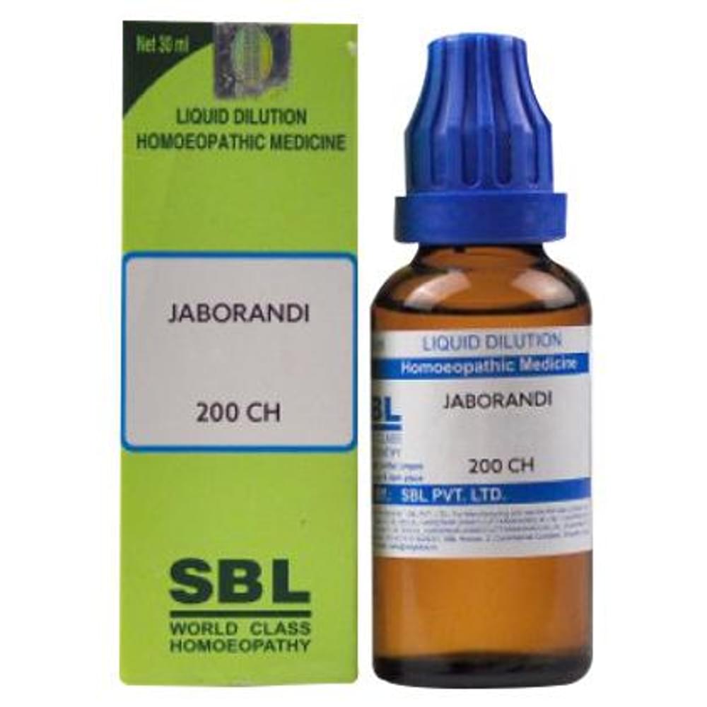 SBL Jaborandi Dilution 200 CH bottle of 30 ml Dilution SBL Jaborandi Dilution 200 CH bottle of 30 ml Dilution