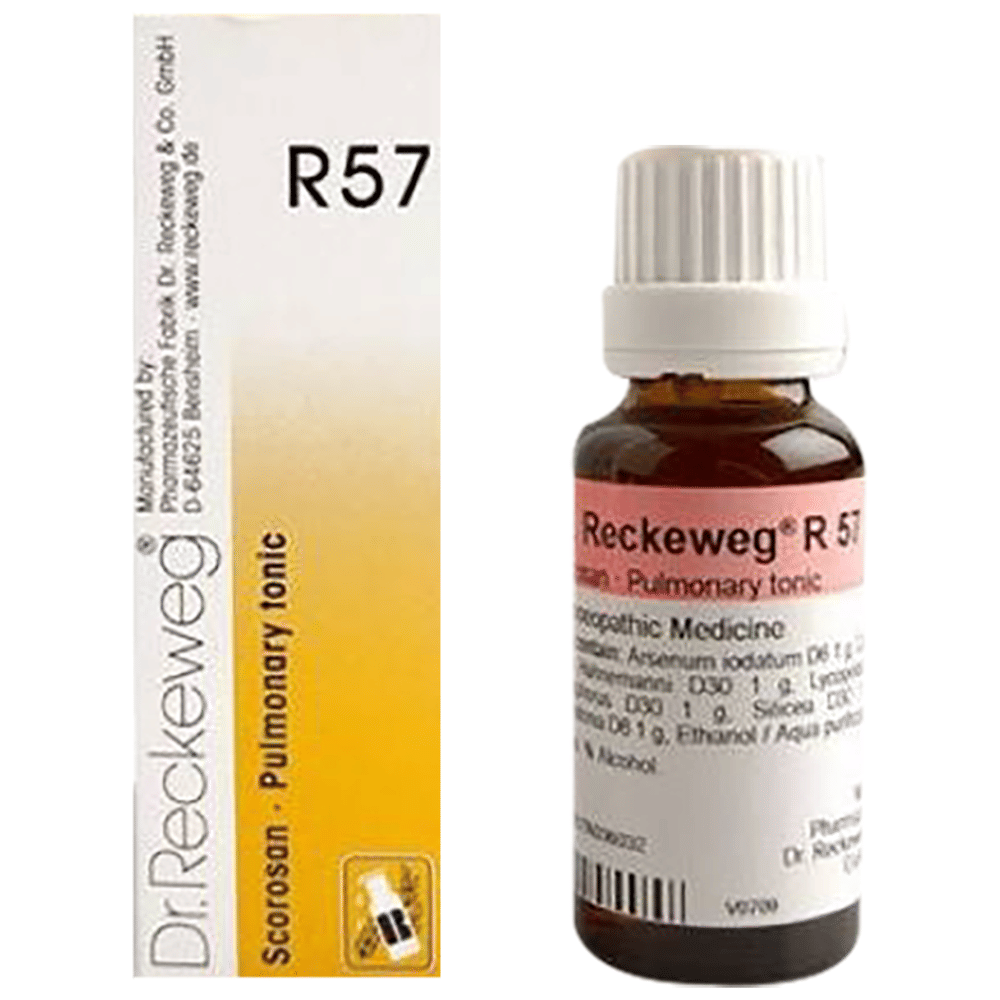 Dr. Reckeweg R57 Pulmonary Tonic bottle of 22 ml Tonic Dr. Reckeweg R57 Pulmonary Tonic bottle of 22 ml Tonic