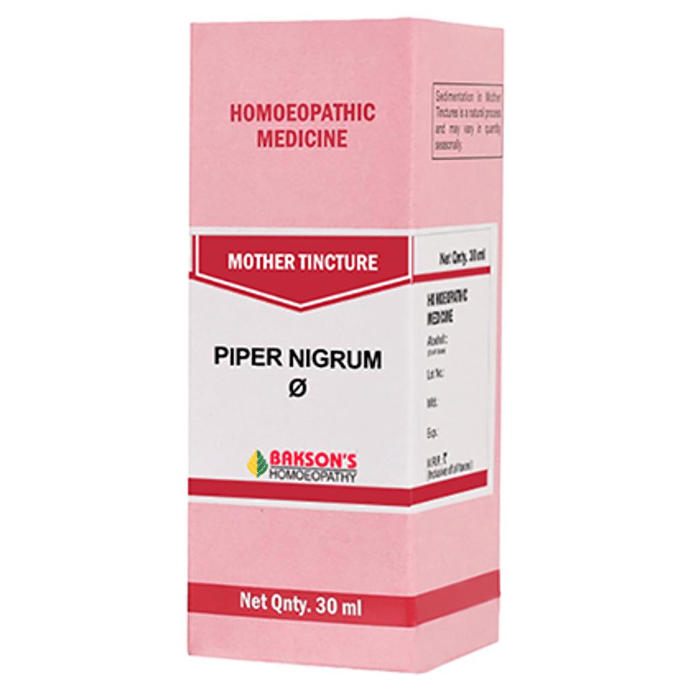 Bakson's Homeopathy Piper Nigrum Mother Tincture Q bottle of 30 ml Mother Tincture