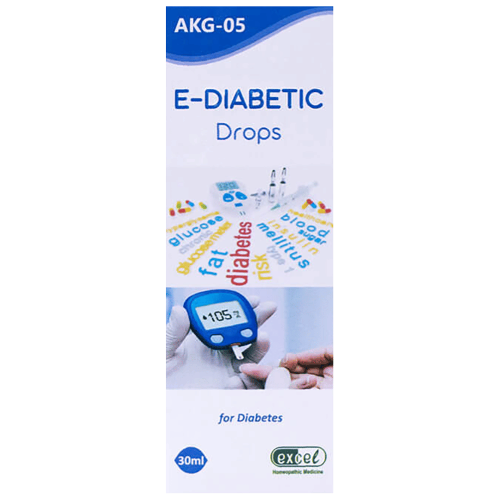 Excel AKG 05 E-Diabetic Drop bottle of 30 ml Drop