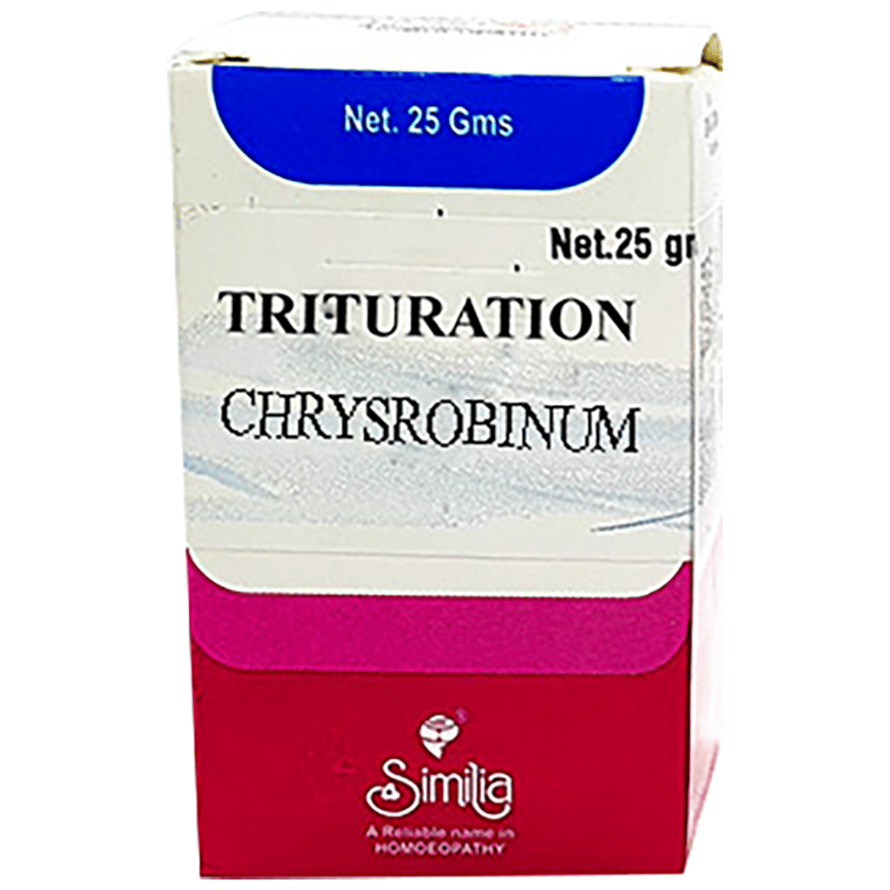Similia Chrysrobinum Trituration Tablet 6X bottle of 25 gm Trituration Tablet