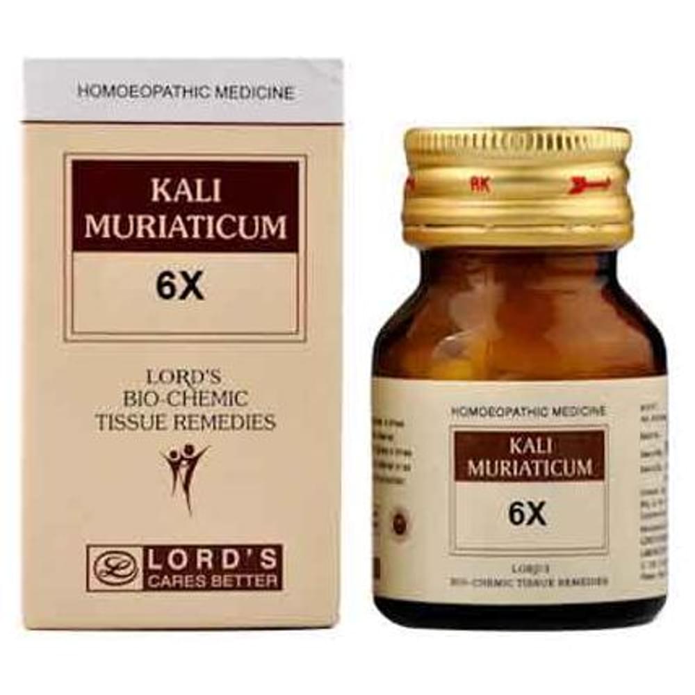 Lord's Kali Mur Biochemic Tablet 6X bottle of 25 gm Biochemic Tablet