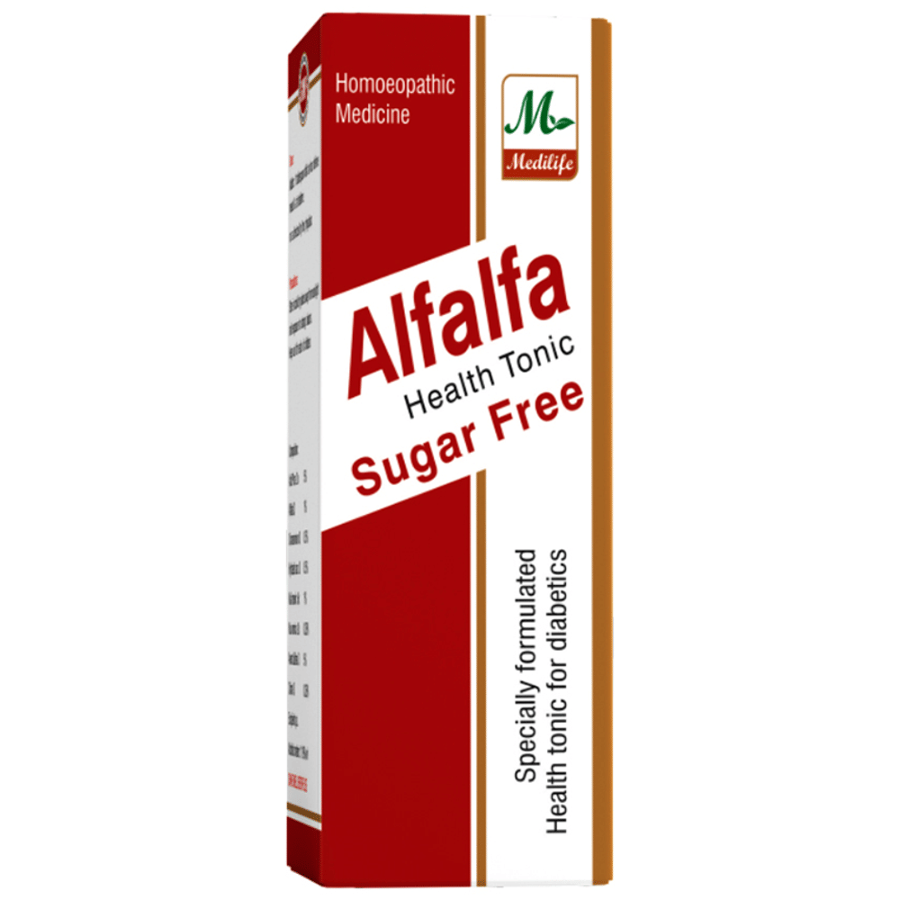 Medilife Alfalfa Health Tonic Sugar Free bottle of 450 ml Tonic