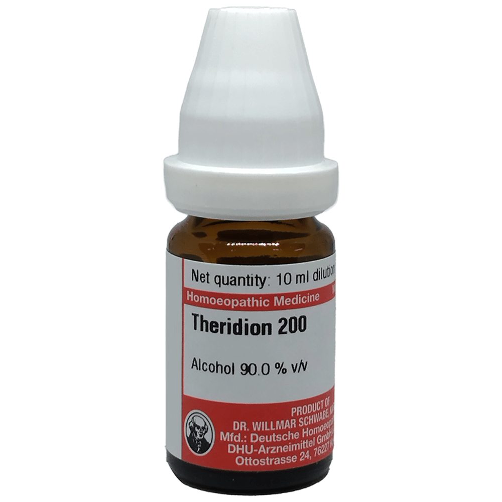 Dr Willmar Schwabe Germany Theridion Dilution 200 bottle of 10 ml Dilution