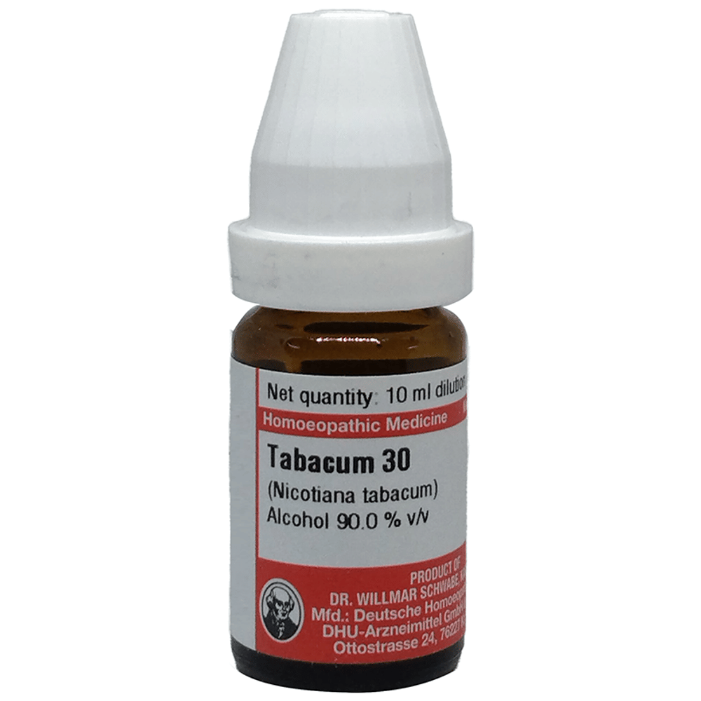 Dr Willmar Schwabe Germany Tabacum (Nicotiana Tabacum) Dilution 30 bottle of 10 ml Dilution