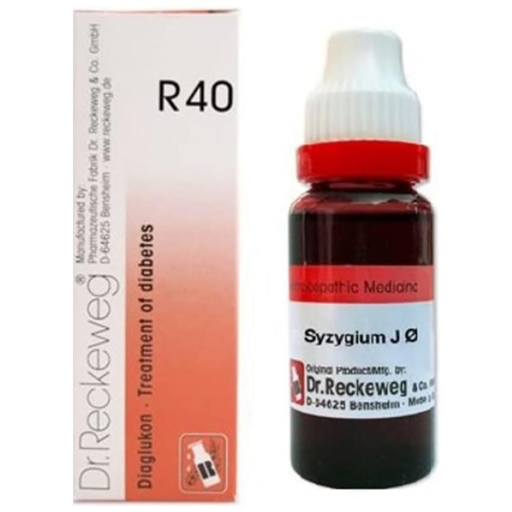 Dr. Reckeweg Diabetic Care Combo (R40 + Syzygium Jamb Mother Tincture) packet of 1 Kit