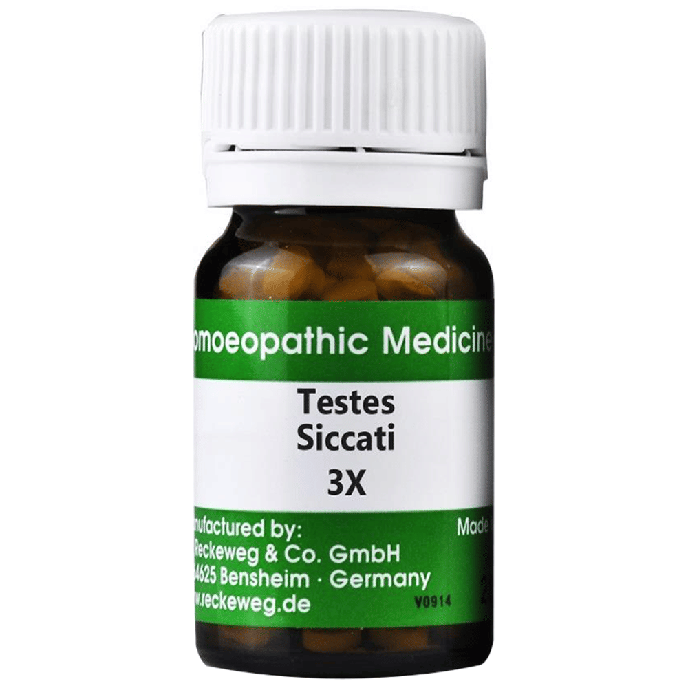 Dr. Reckeweg Testes Siccati Trituration Tablet 3X bottle of 20 gm Trituration Tablet
