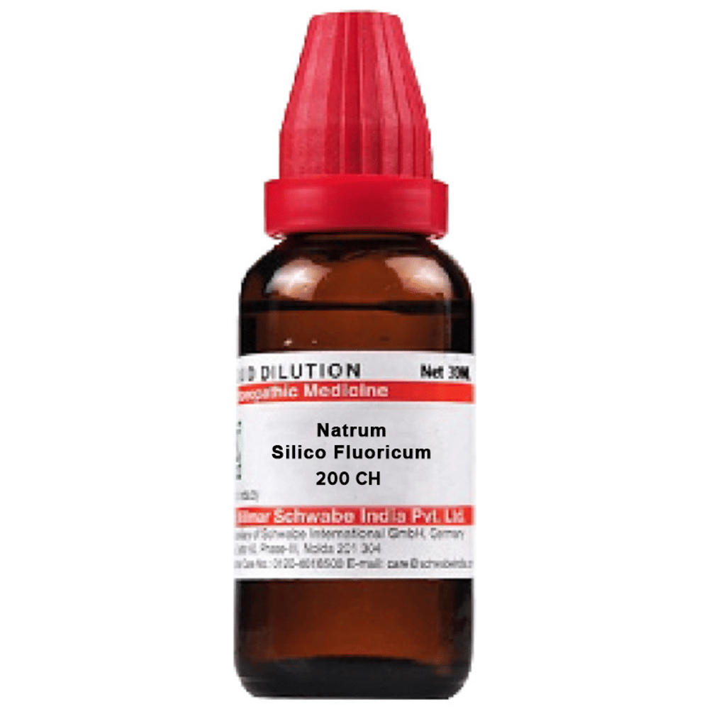 Dr Willmar Schwabe India Natrum Silico Fluoricum Dilution 200 CH bottle of 30 ml Dilution