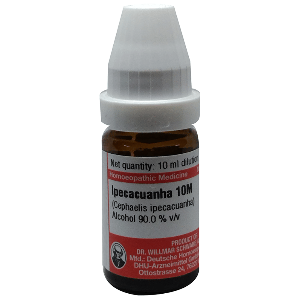 Dr Willmar Schwabe Germany Ipecacuanha (Cephaelis Ipecacuanha) Dilution 10M bottle of 10 ml Dilution
