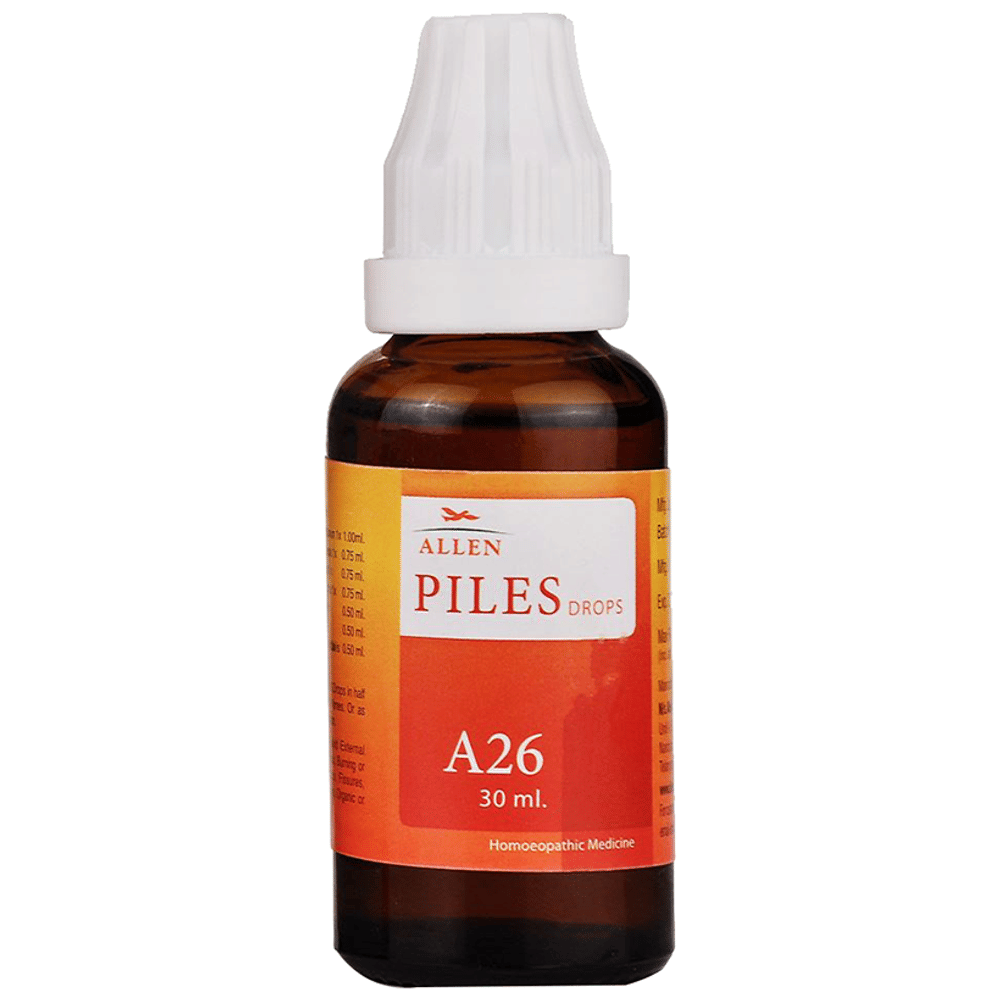 Allen A26 Piles Drop bottle of 30 ml Drop Allen A26 Piles Drop bottle of 30 ml Drop