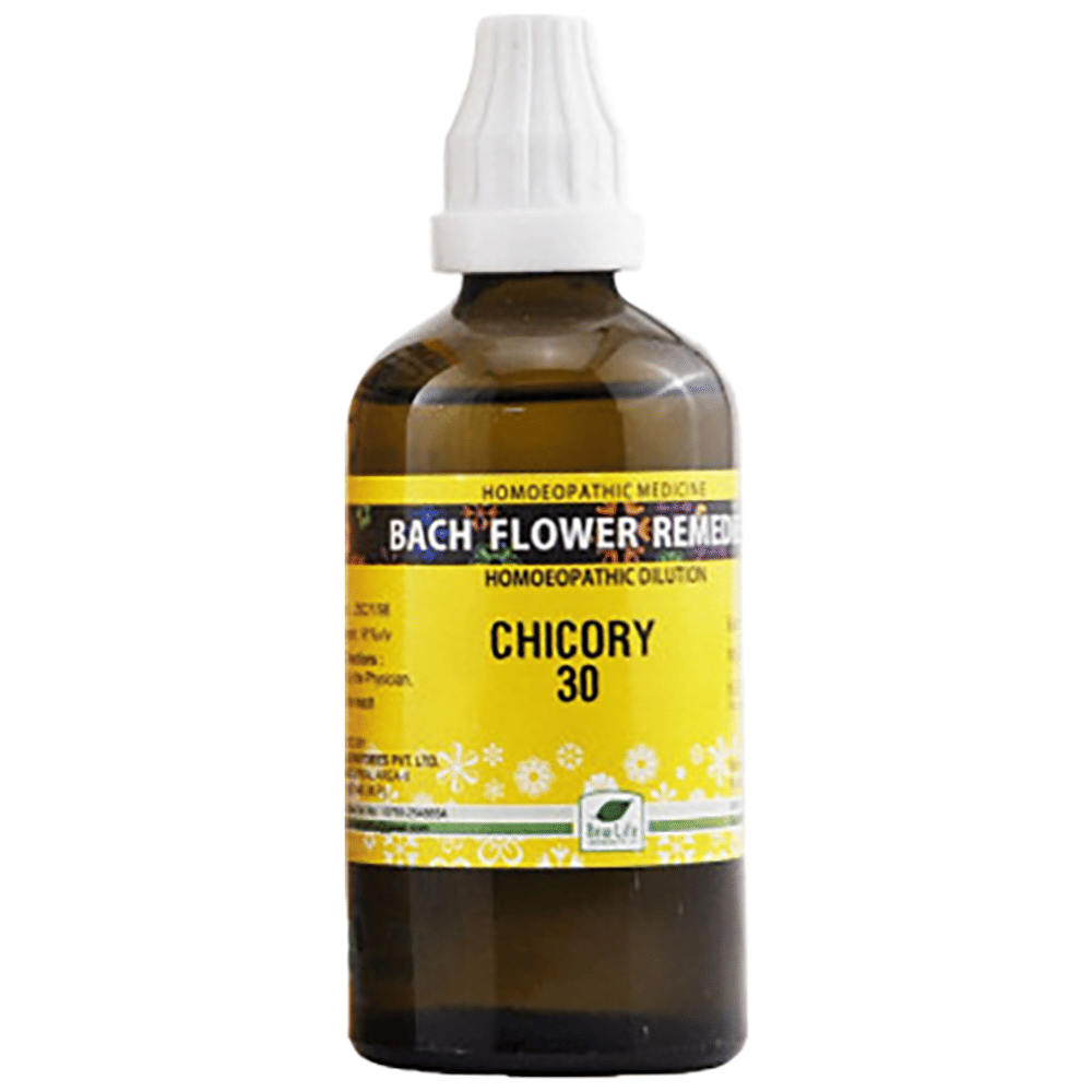 New Life Bach Flower Chicory 30 bottle of 100 ml Dilution New Life Bach Flower Chicory 30 bottle of 100 ml Dilution