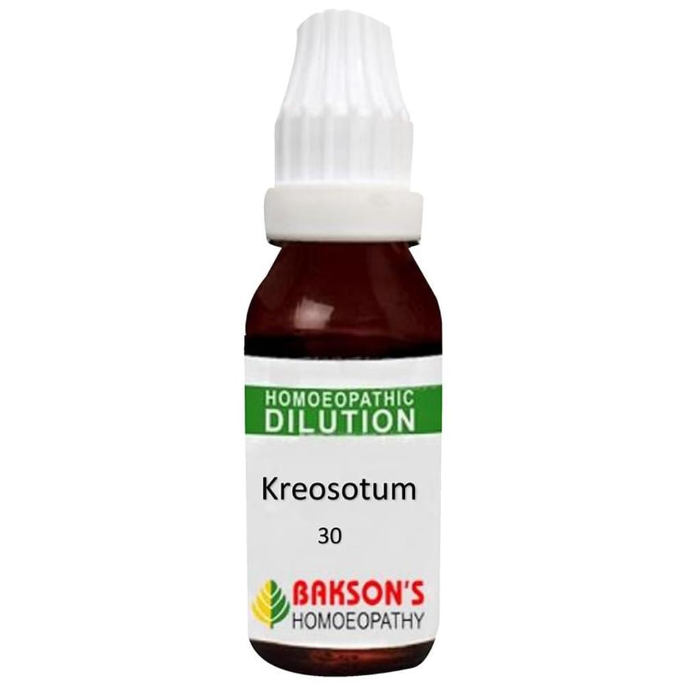 Bakson's Homeopathy Kreosotum Dilution 30 CH bottle of 30 ml Dilution
