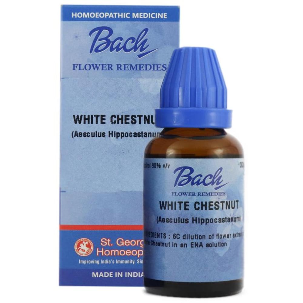 St. George‚Äôs Bach Flower White Chestnut 6 CH bottle of 30 ml Dilution