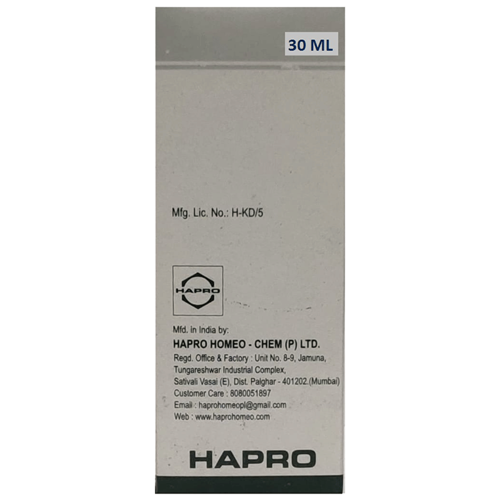 Hapro Causticum Dilution 50M bottle of 30 ml Dilution