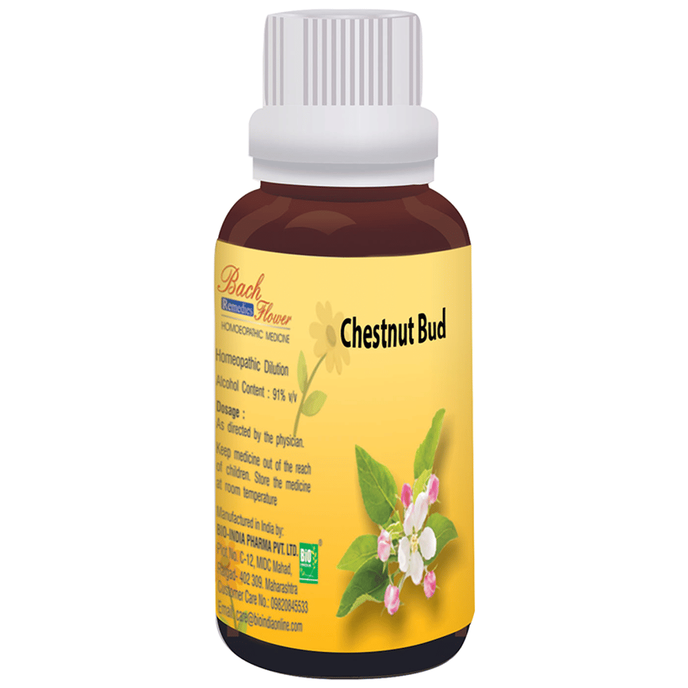 Bio India Bach Flower Chestnut Bud bottle of 30 ml Dilution