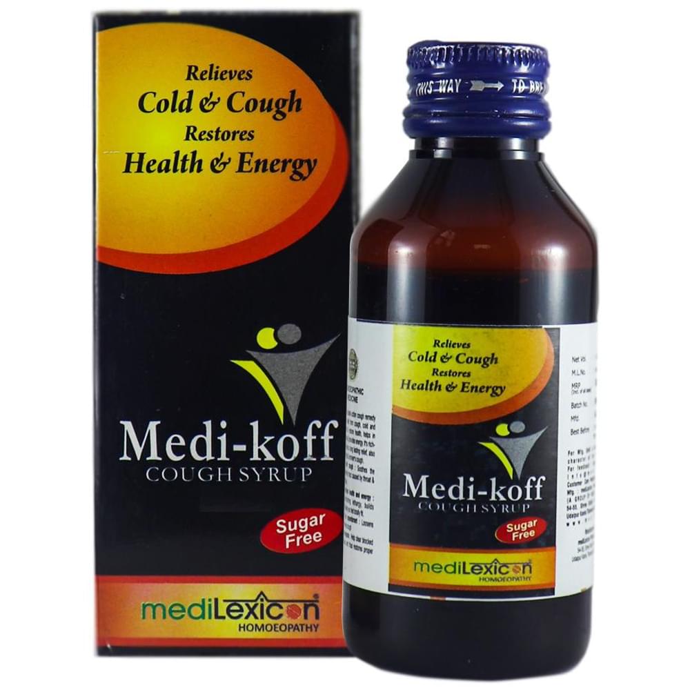Medilexicon Medi-koff Cough Syrup Sugar Free Syrup Sugar Free bottle of 500 ml Syrup Medilexicon Medi-koff Cough Syrup Sugar Free Syrup Sugar Free bottle of 500 ml Syrup