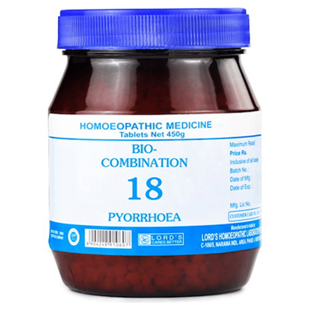 Lord's Bio-Combination 18 Tablet bottle of 450 gm Biocombination Tablet Lord's Bio-Combination 18 Tablet bottle of 450 gm Biocombination Tablet