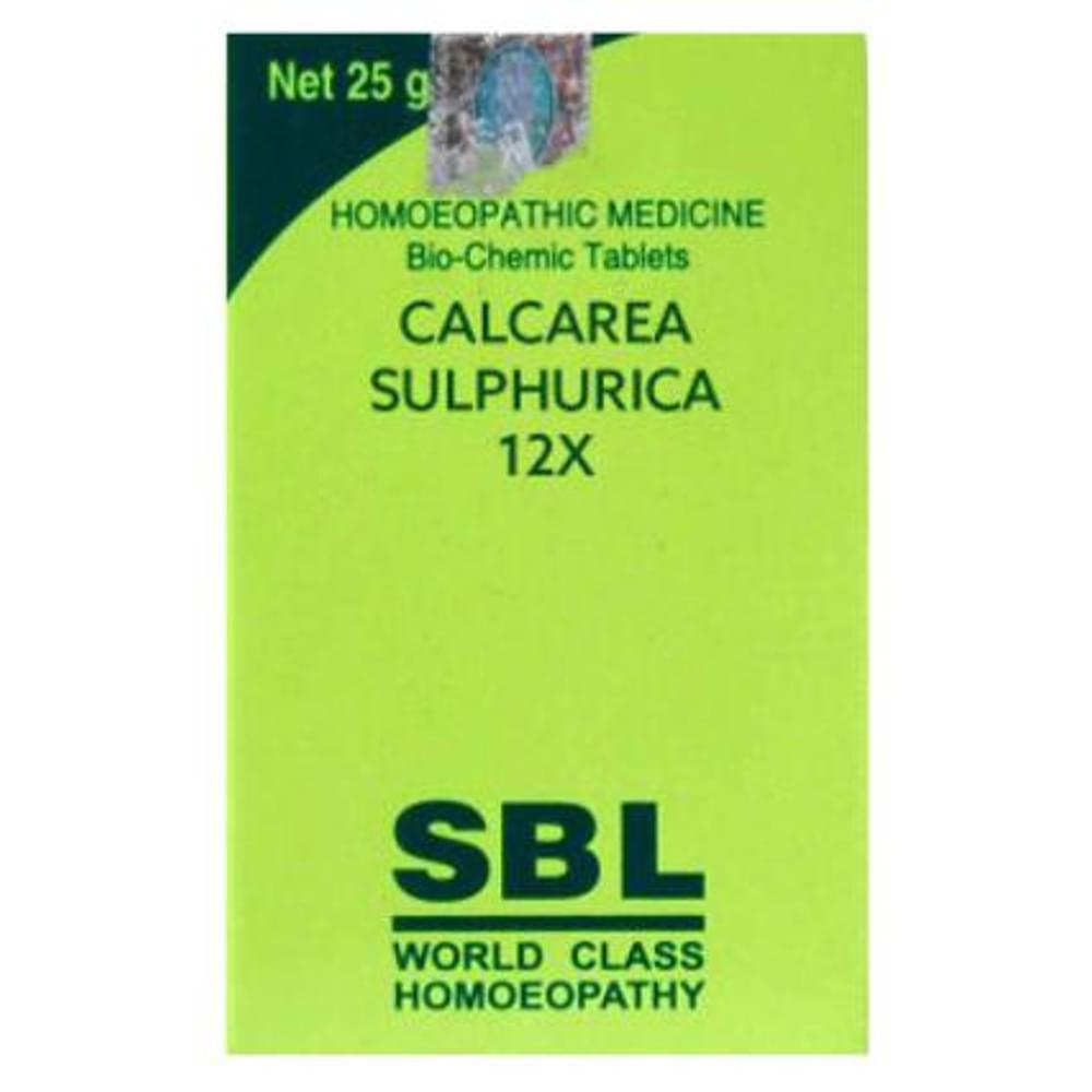 SBL Calcarea Sulphurica Biochemic Tablet 12X bottle of 25 gm Biochemic Tablet