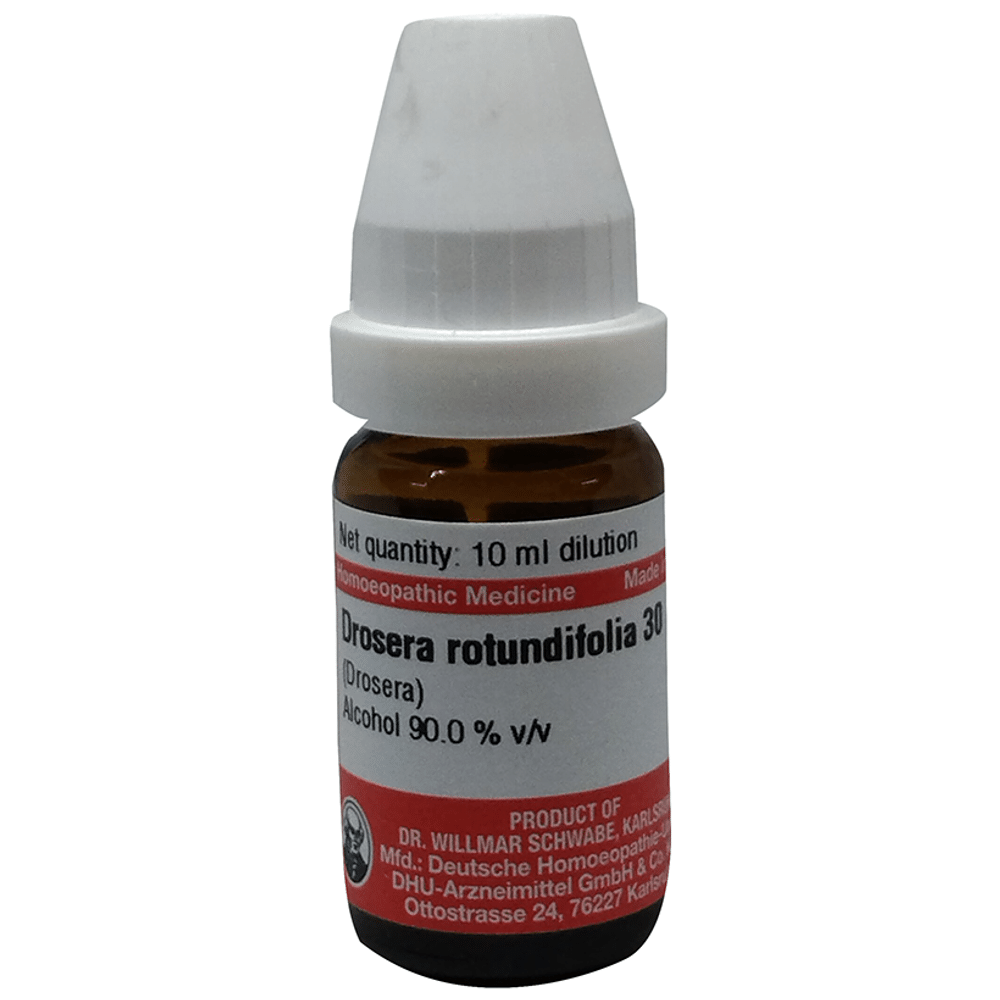 Dr Willmar Schwabe Germany Drosera Rotundifolia Dilution 30 bottle of 10 ml Dilution