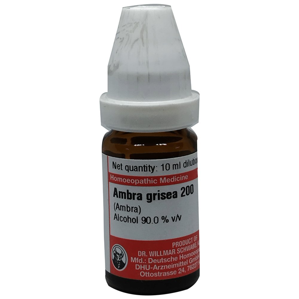 Dr Willmar Schwabe Germany Ambra Grisea Dilution 200 bottle of 10 ml Dilution