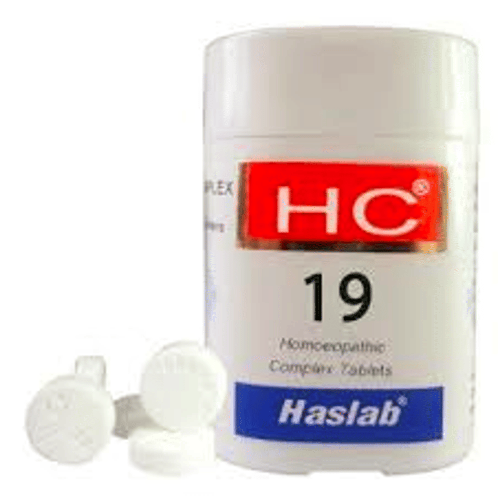 Haslab HC 19 Strychnium Complex Tablet bottle of 20 gm Tablet Haslab HC 19 Strychnium Complex Tablet bottle of 20 gm Tablet