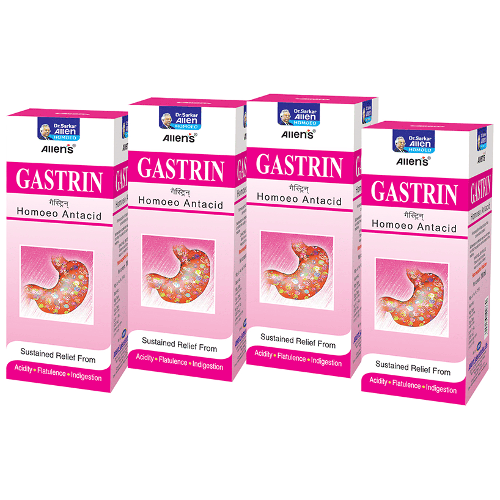 Allen Laboratories Gastrin (110ml Each) combo pack of 4 bottles