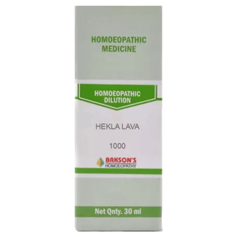 Bakson's Homeopathy Hekla Lava Dilution 1000 CH bottle of 30 ml Dilution