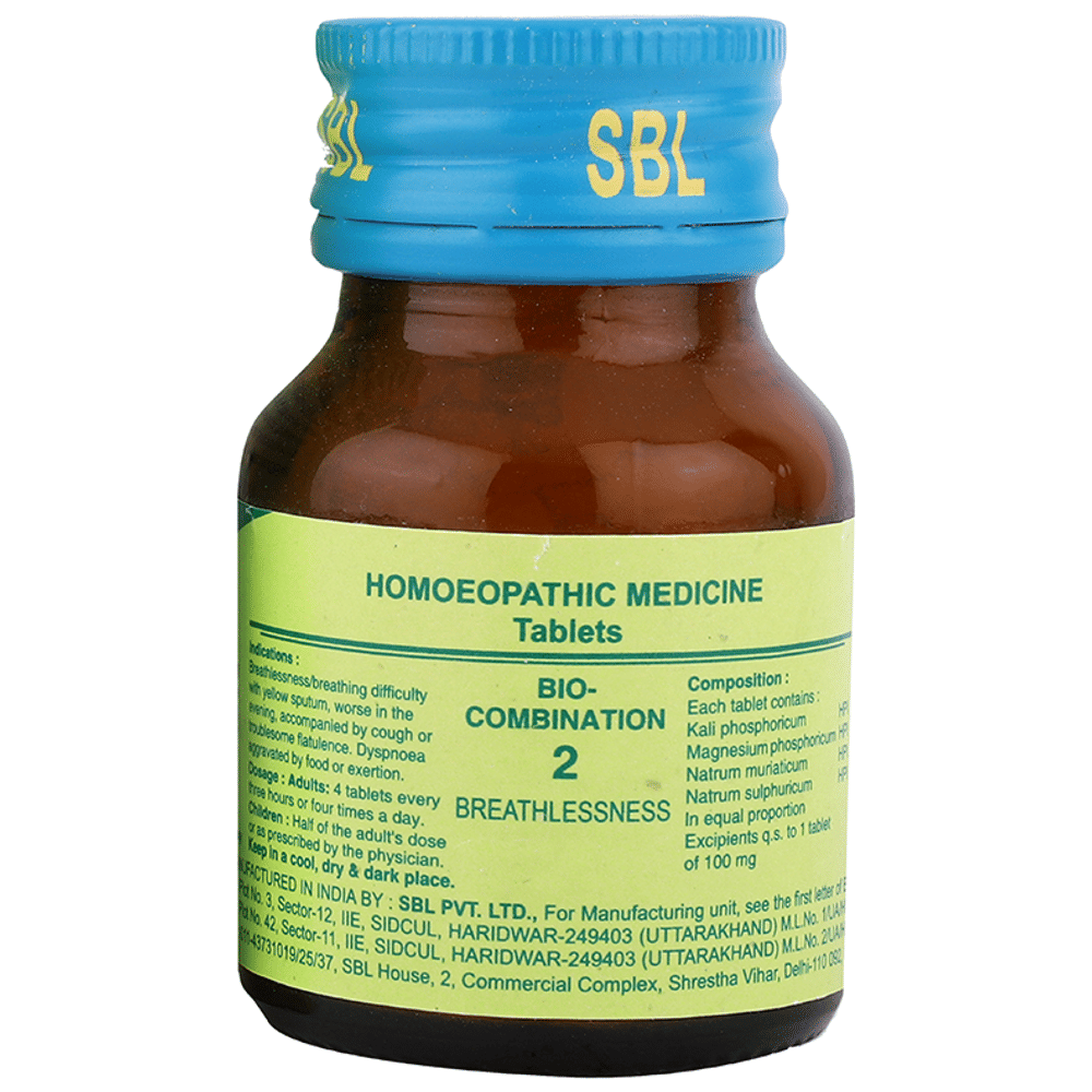 SBL Bio-Combination 2 Tablet bottle of 25 gm Biocombination Tablet